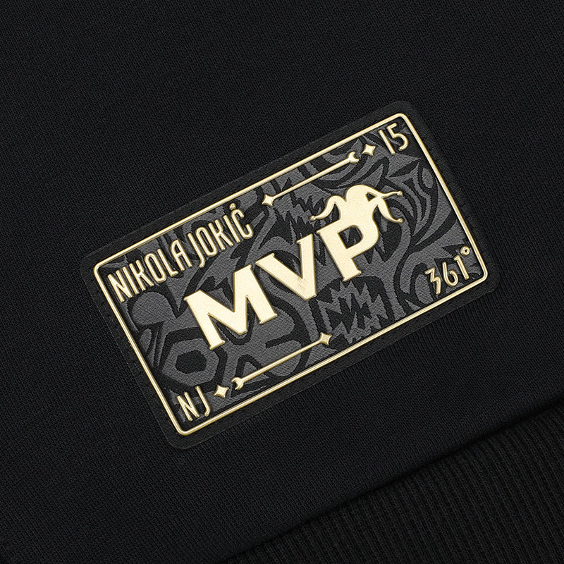 Nikola Jokić - Crown MVP Hoodie - Black - Image 4